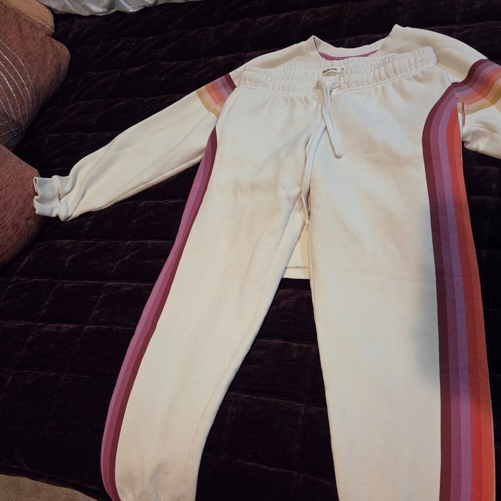 Marine layer track suit set sweatpants and sweatshirt